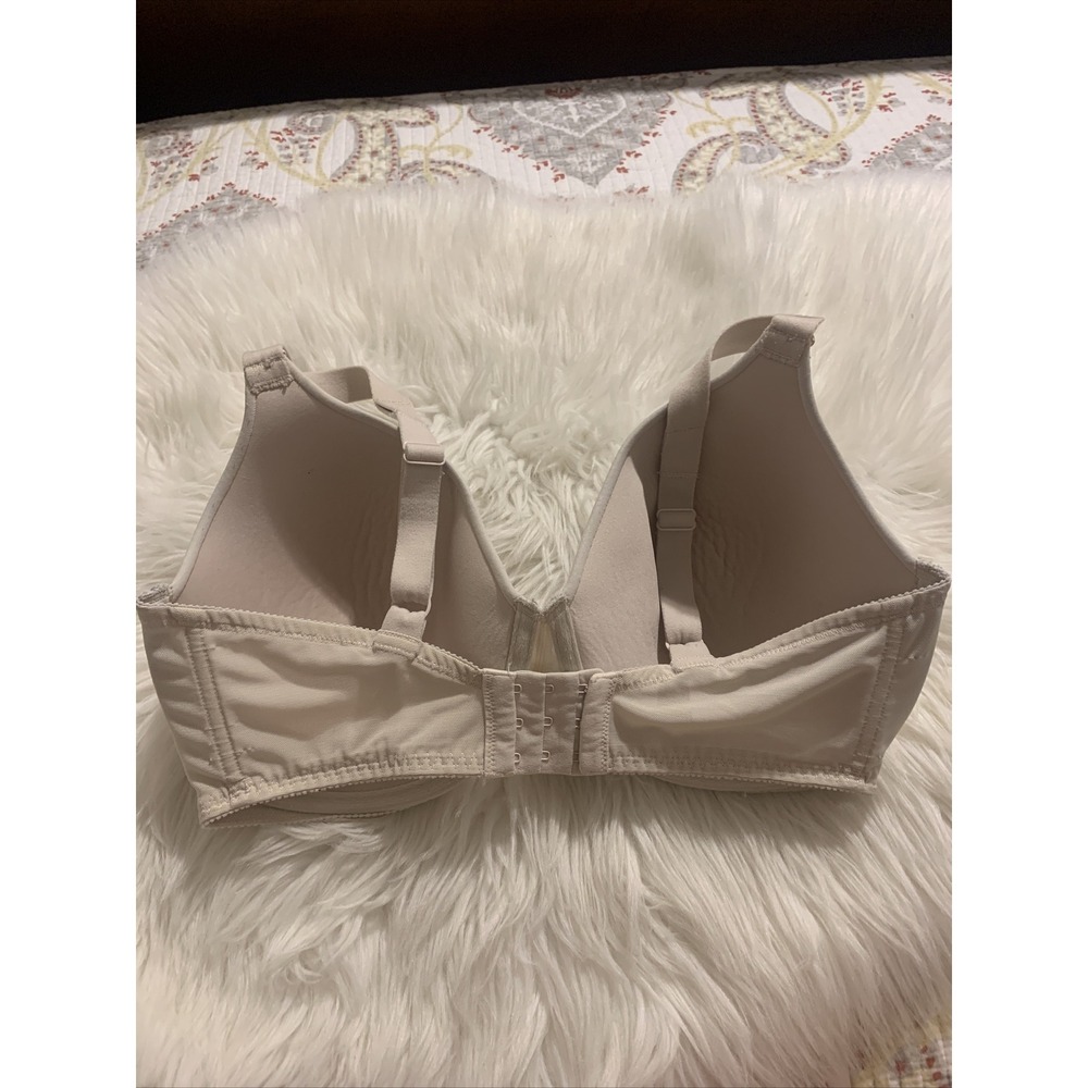 olga full coverage t shirt bra beige 38DD style 35178 - Picture 6 of 10